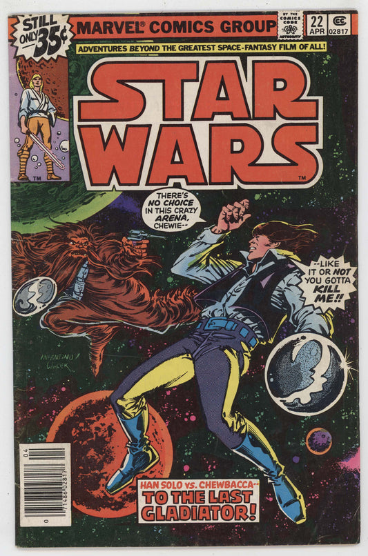 Star Wars 22 Marvel 1979 FN Han Solo Chewbacca Carmine Infantino