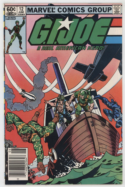 GI Joe 12 Marvel 1983 NM 1st Print Newsstand ARAH Larry Hama Snake Eyes