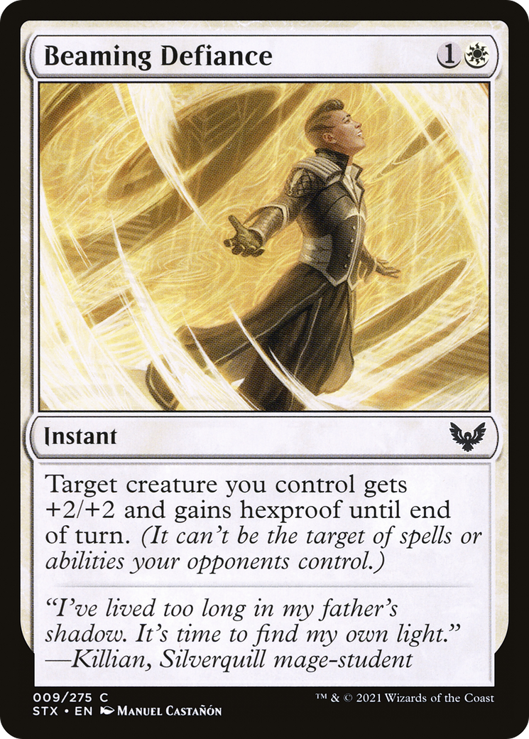Beaming Defiance (STX-009) - Strixhaven: School of Mages