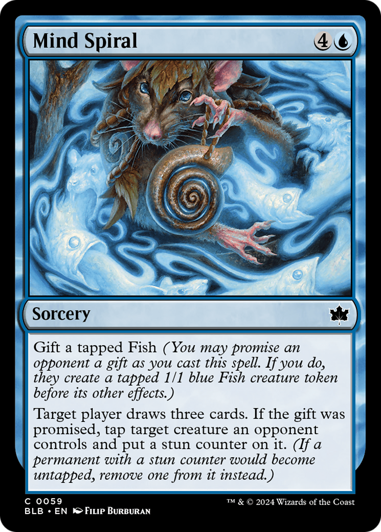 Mind Spiral (BLB-059) - Bloomburrow Foil
