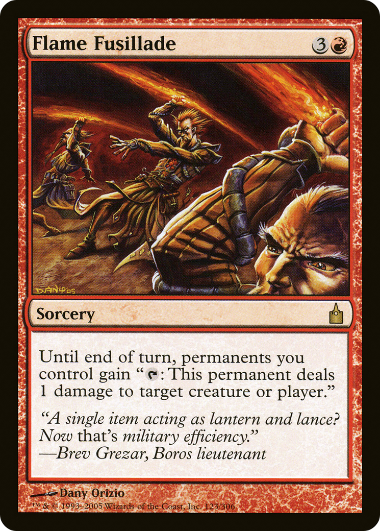 Flame Fusillade (RAV-123) - Ravnica: City of Guilds