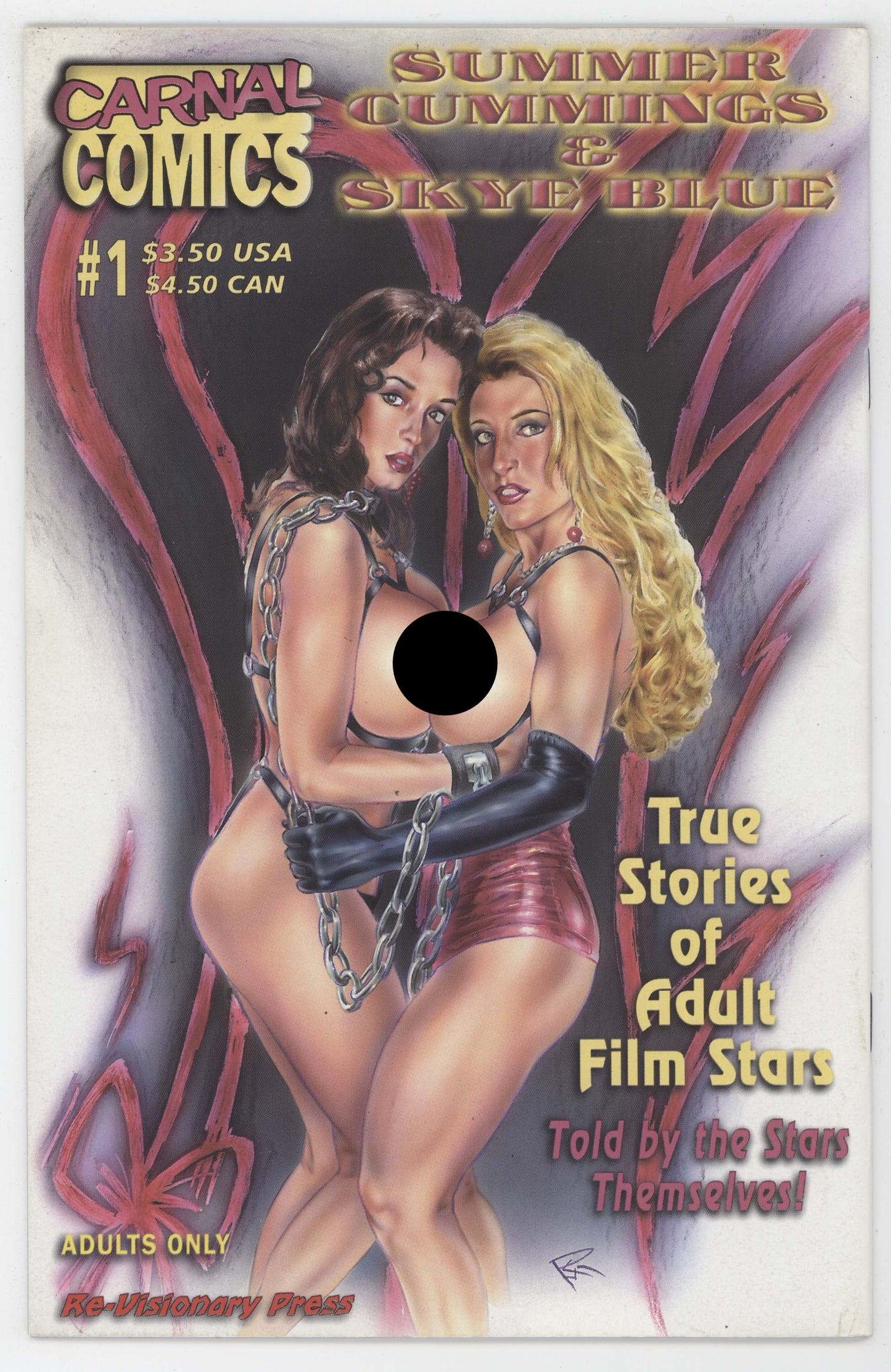 True Stories Of Adult Film Stars Summer Cummings Skye Blue Carnal 1998 VF