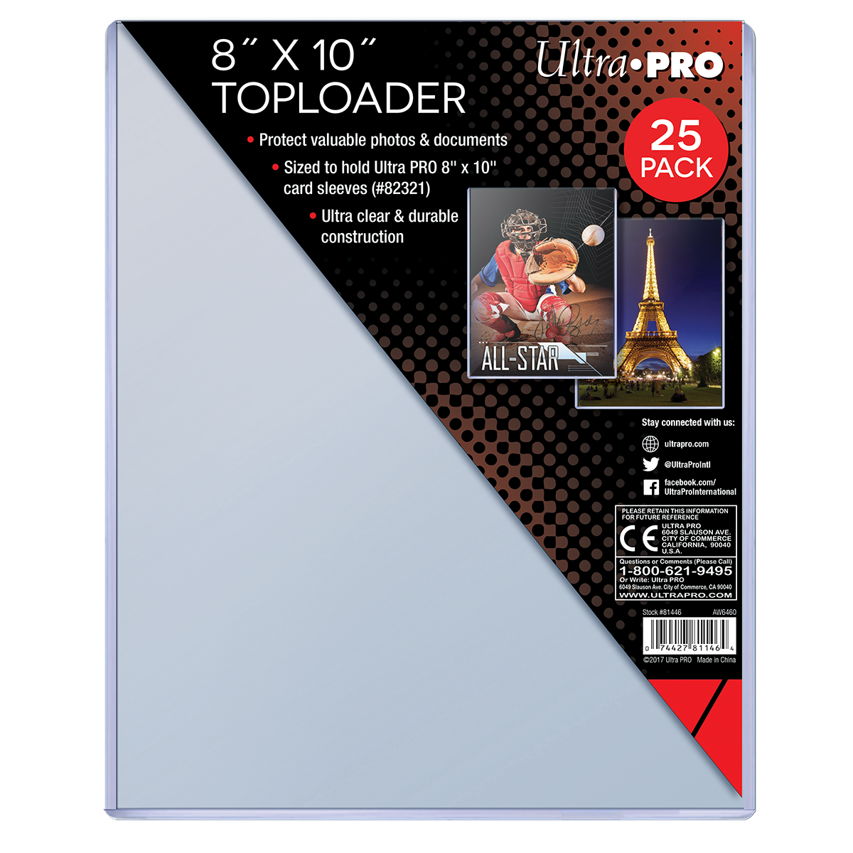 8" x 10" TOPLOADER® Sleeves (25ct)
