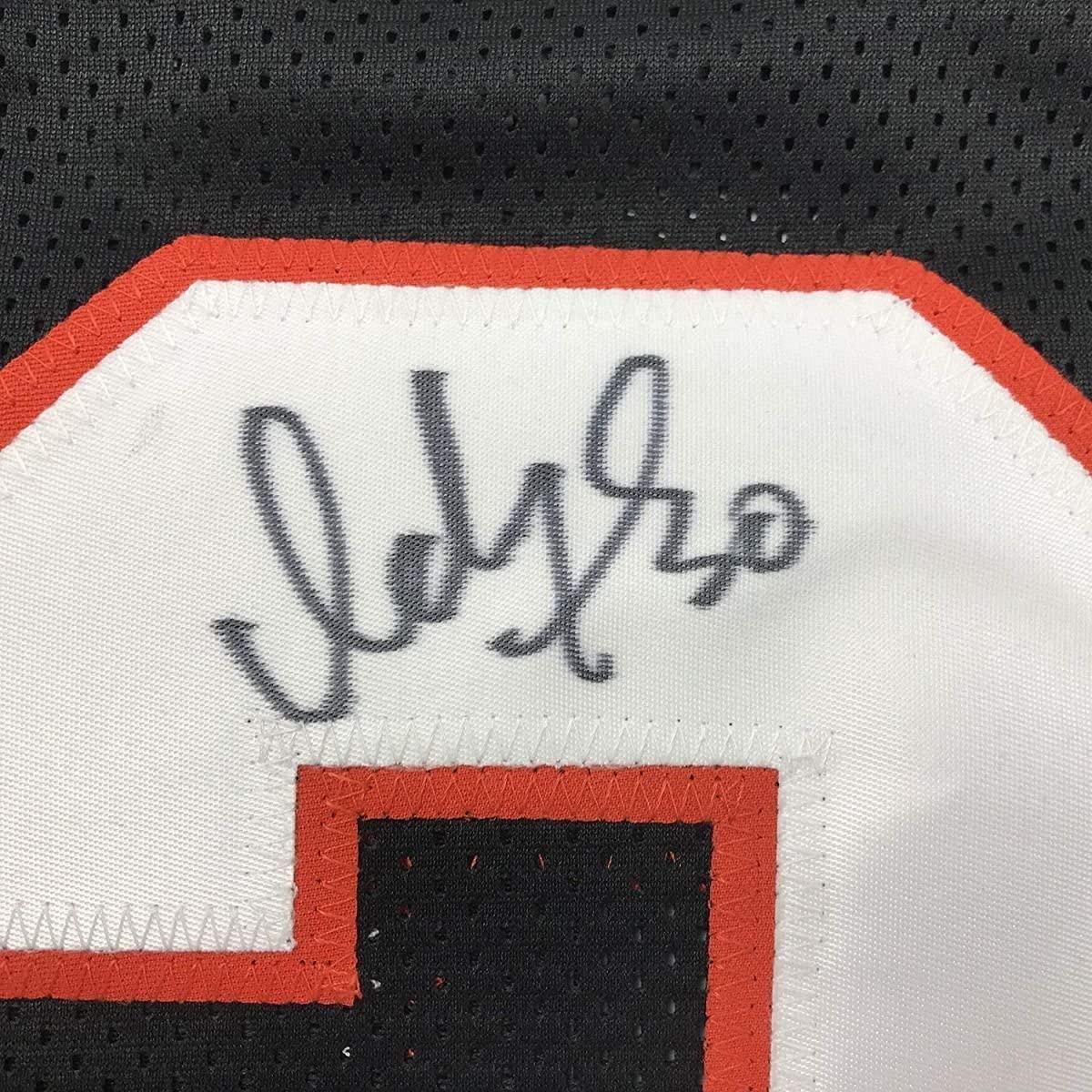 Framed Autographed/Signed Ickey Woods 35x39 Cincinnati Bengals Black Football Jersey JSA COA