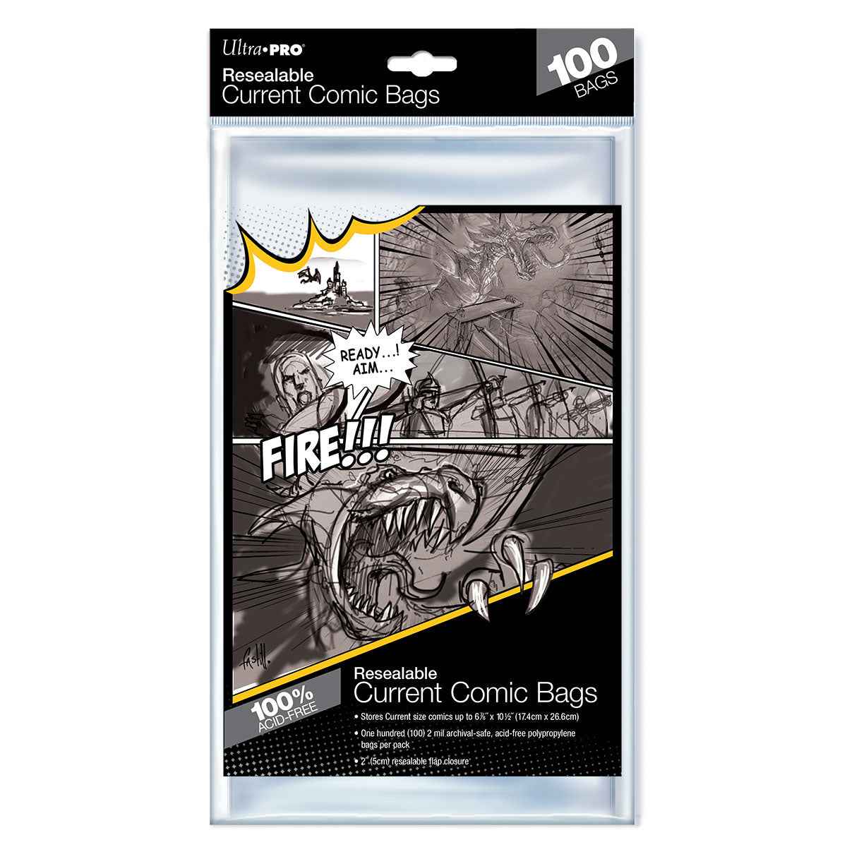 Current Size Resealable Comic Bags (100ct)