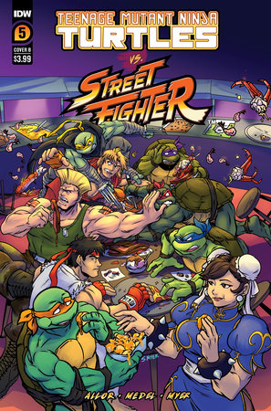 Teenage Mutant Ninja Turtles Tmnt Vs. Street Fighter #5 (Of 5) B Myer Variant (11/08/2023) Idw - Golden Apple Comics