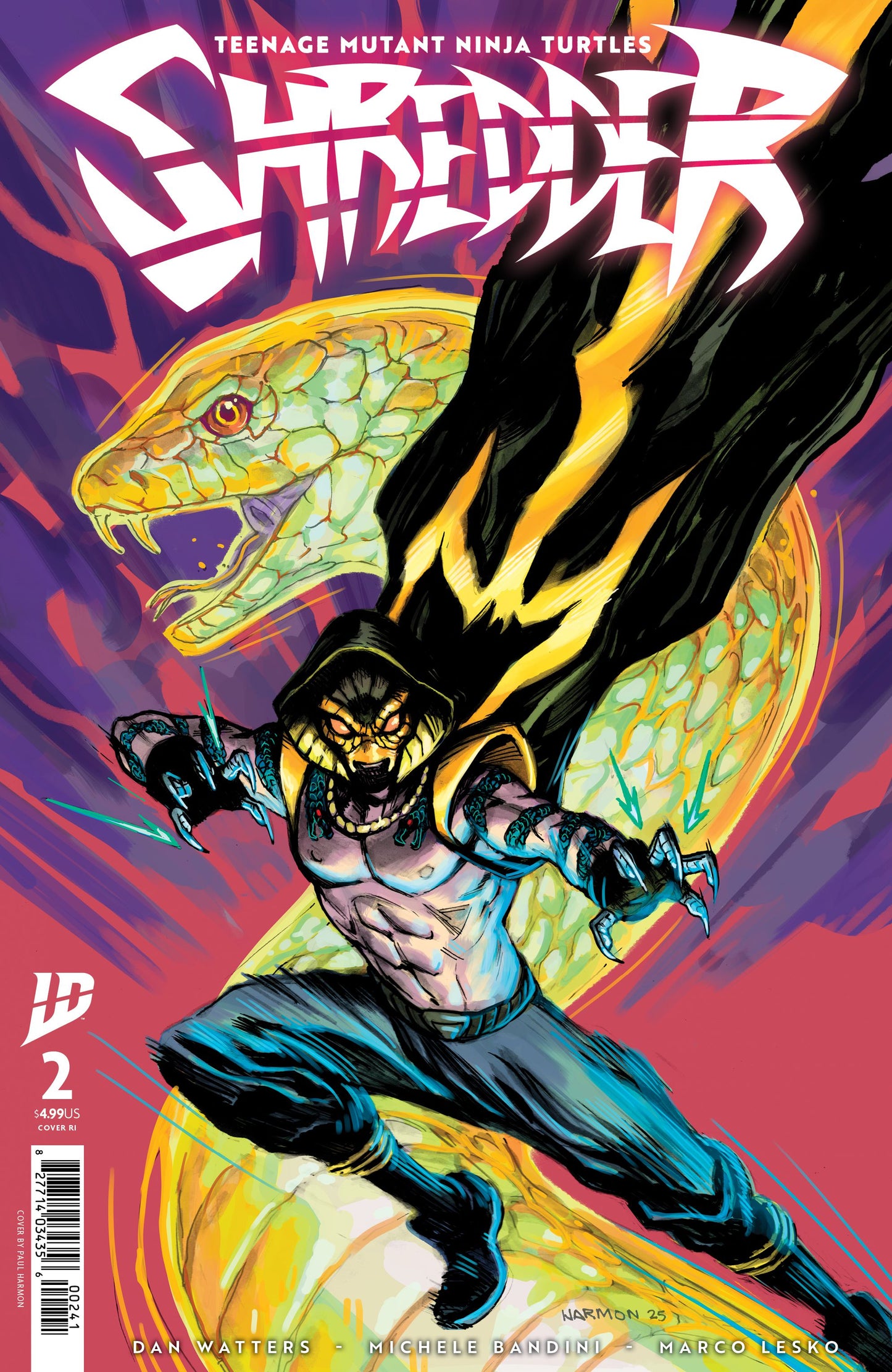 Teenage Mutant Ninja Turtles Shredder #2 D 1:10 Michele Bandini B&W (10/15/2025) Idw