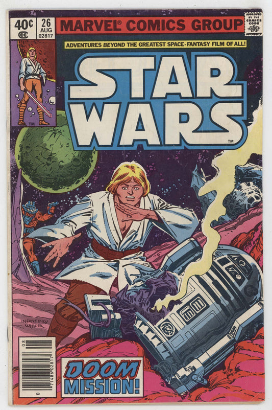 Star Wars 26 Marvel 1979 FN Luke Skywalker R2-D2 Carmine Infantino