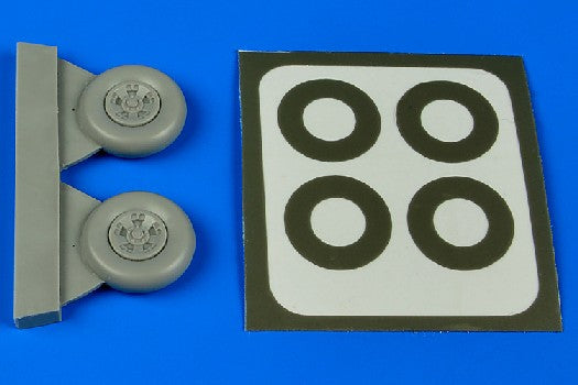 Aires 4637 1/48 Spitfire Mk V Wheels (5-Spoke) & Paint Masks