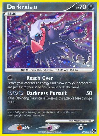 Darkrai 003/106 - Great Encounters Reverse Holofoil