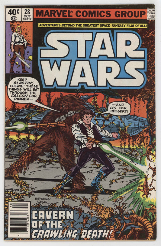 Star Wars 28 Marvel 1979 VF Han Solo Chewbacca Jabba The Hutt Carmine Infantino