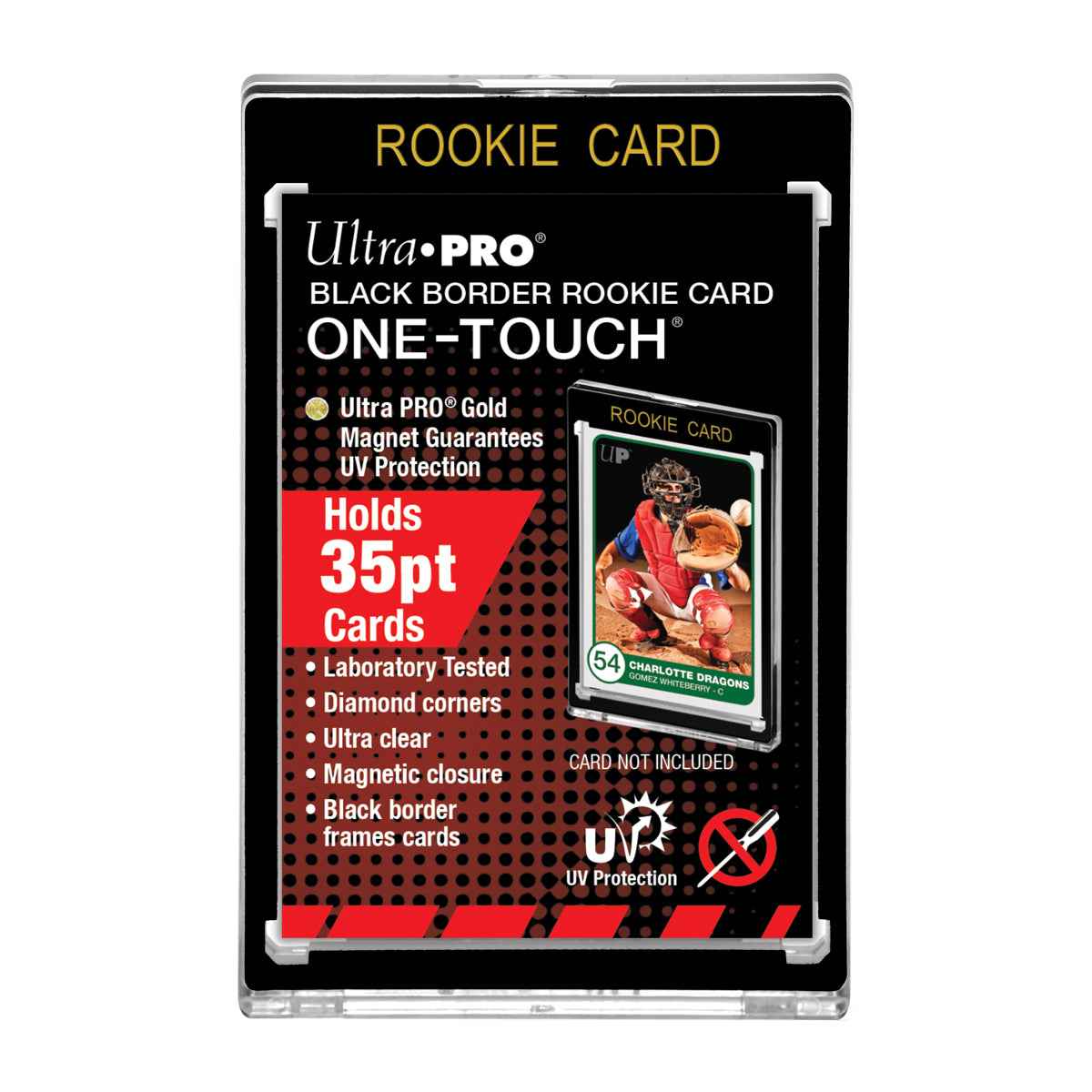 35PT ROOKIE Black Border UV ONE-TOUCH® Magnetic Holder