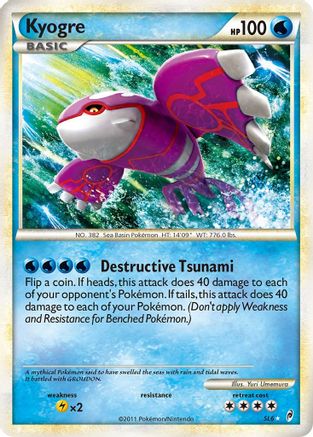Kyogre (Shiny) SL6/95 - Call of Legends Holofoil
