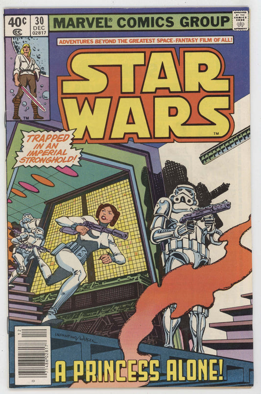 Star Wars 30 Marvel 1979 VF Princess Leia Stormtrooper Carmine Infantino