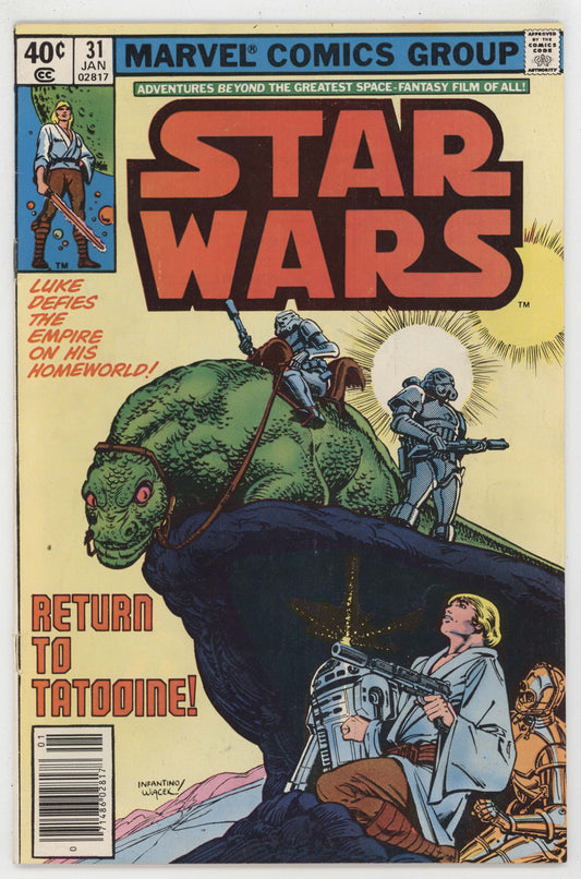 Star Wars 31 Marvel 1980 GD VG Luke Skywalker Stormtrooper Carmine Infantino