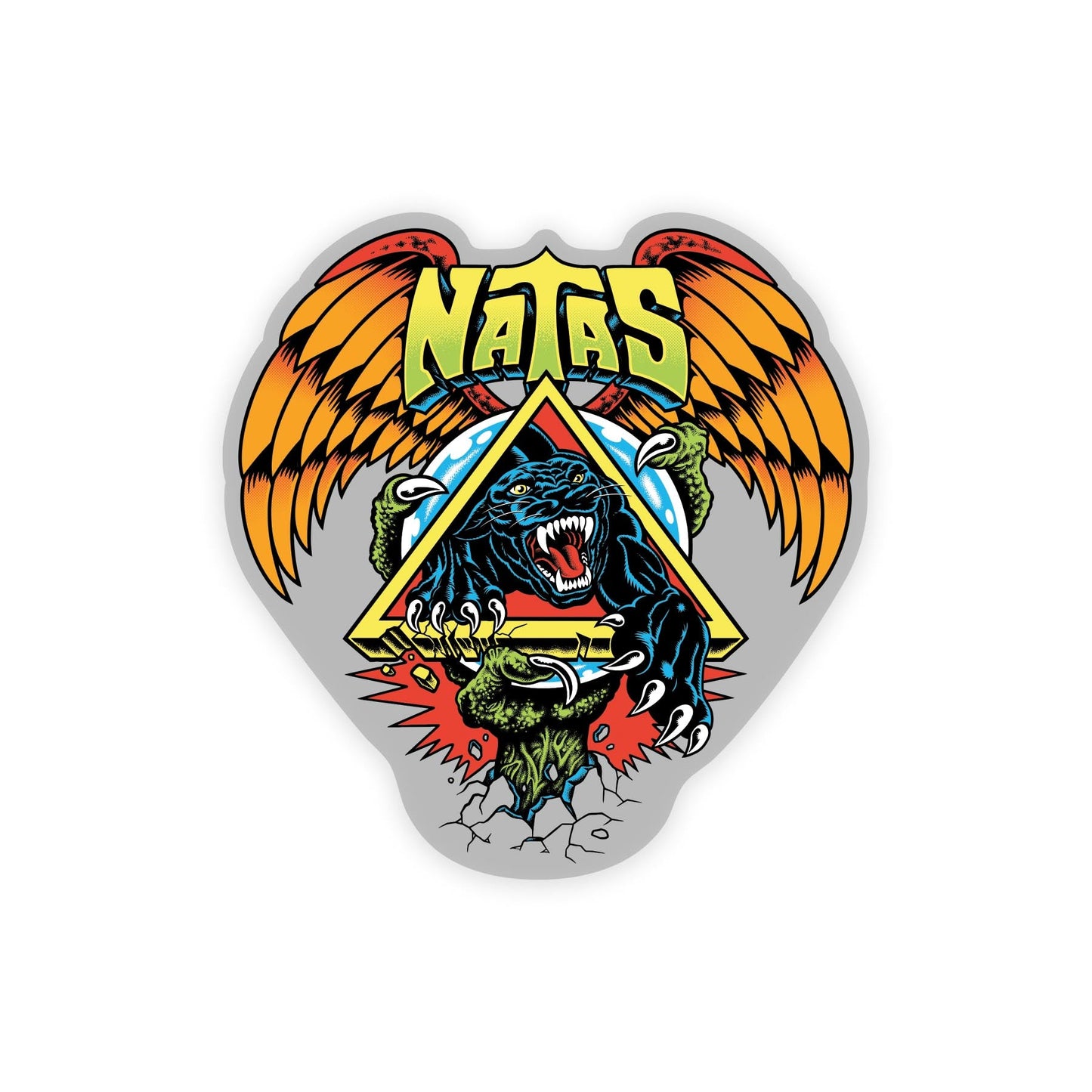 Santa Cruz Natas SC Panther Clear Sticker