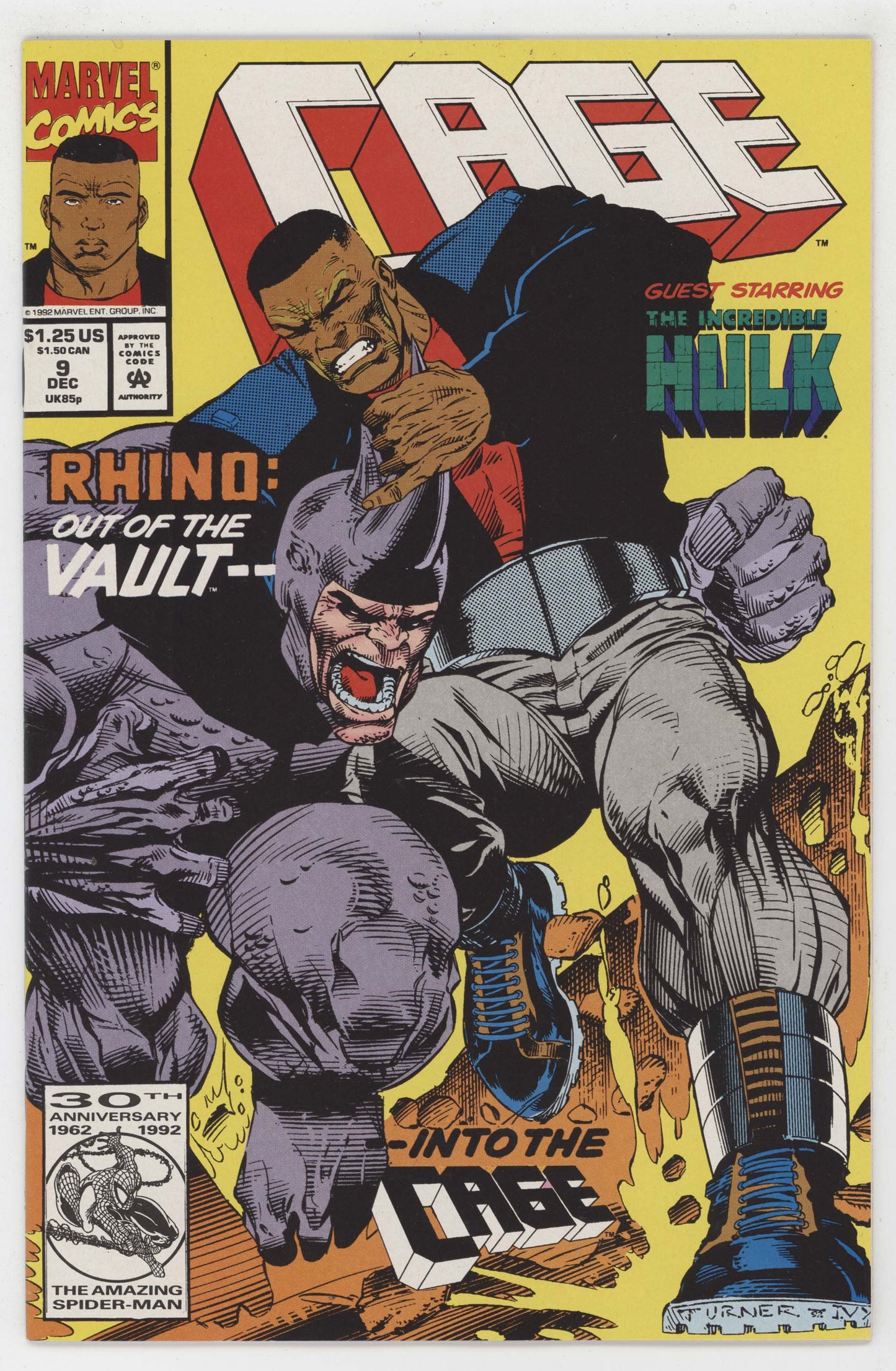 Cage 9 Marvel 1992 NM Dwayne Turner Chris Ivy - Golden Apple Comics