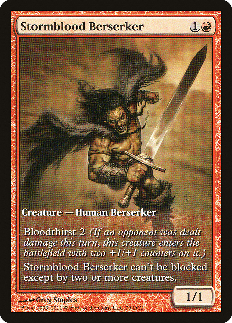 Stormblood Berserker (GAME-079) - DCI Promos