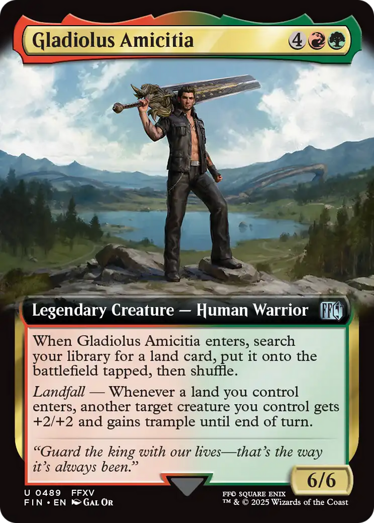 Gladiolus Amicitia (FIN-489) - FINAL FANTASY: (Extended Art) - Golden Apple Comics