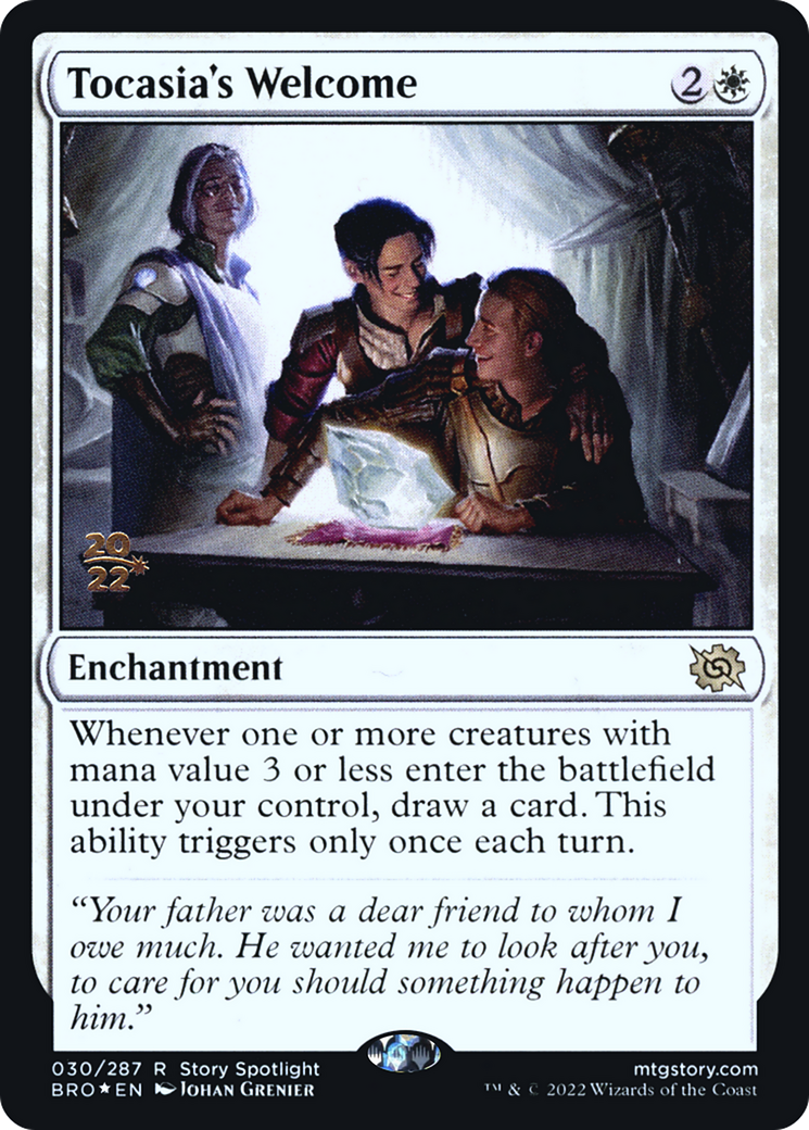 Tocasia's Welcome (PRE-30S) - The Brothers' War Promos Foil