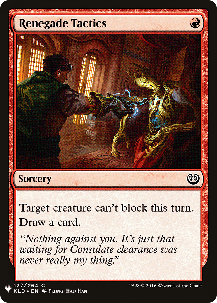 Renegade Tactics (LIST-KLD-127) - The List