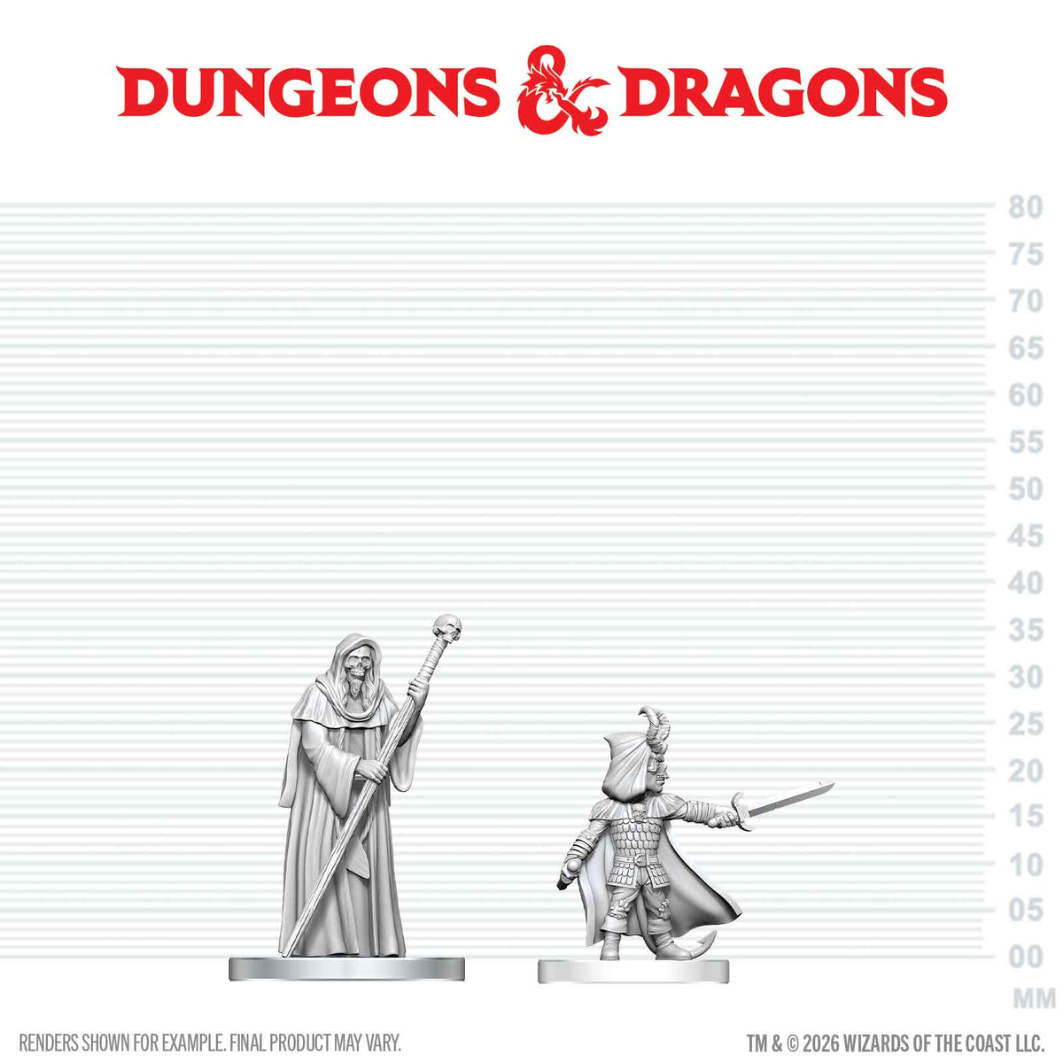 D&D: Nolzur's Marvelous Unpainted Miniatures - Cultist of Bhaal & Cultist of Myrkul
