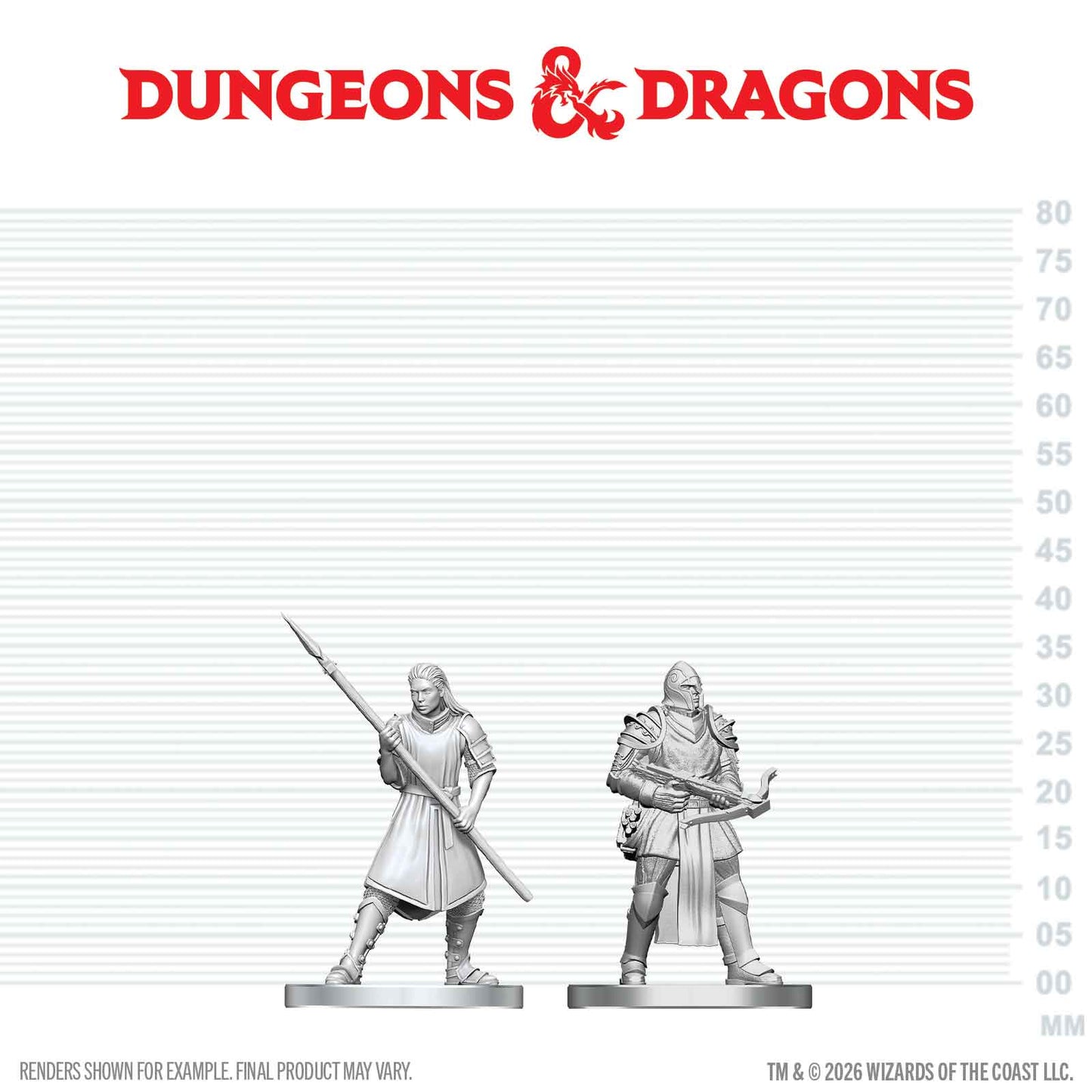 D&D: Nolzur's Marvelous Unpainted Miniatures - Town Guards