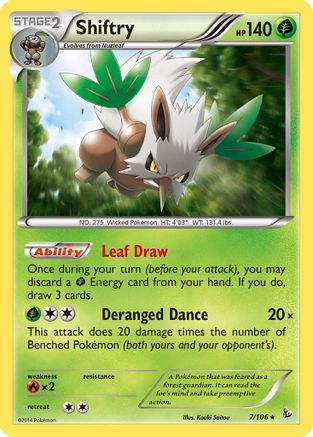 Shiftry 007/106 - XY Flashfire Holofoil