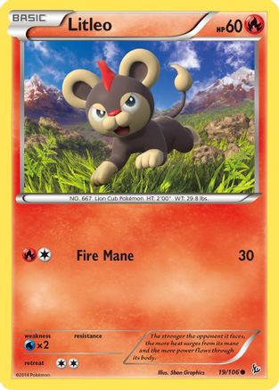 Litleo 019/106 - XY Flashfire