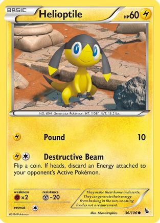 Helioptile 036/106 - XY Flashfire