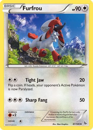 Furfrou 087/106 - XY Flashfire