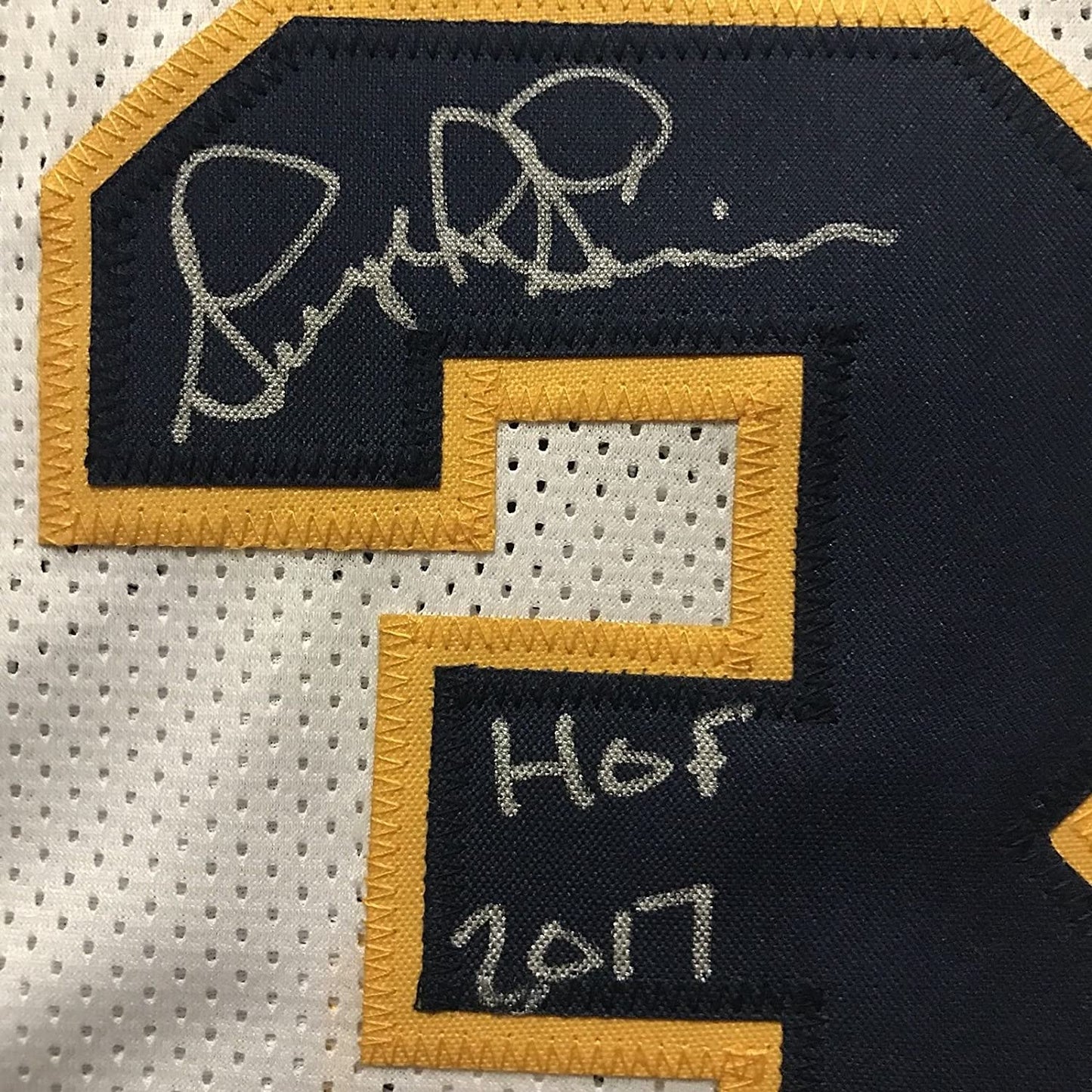 Autographed/Signed George McGinnis HOF 17 Indiana White Basketball Jersey JSA COA