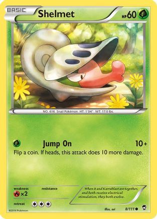 Shelmet 008/111 - XY Furious Fists