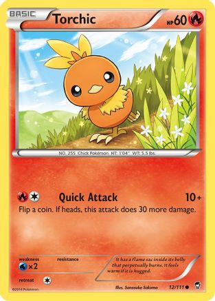 Torchic 012/111 - XY Furious Fists
