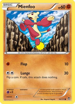 Mienfoo 056/111 - XY Furious Fists