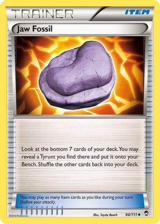 Jaw Fossil 094/111 - XY Furious Fists