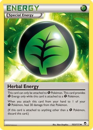 Herbal Energy 103/111 - XY Furious Fists Reverse Holofoil