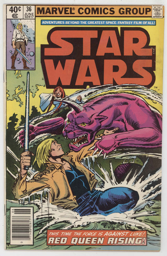 Star Wars 36 Marvel 1980 VG FN Luke Skywalker Han Solo C-3PO Red Queen