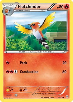 Fletchinder 009/119 - XY Phantom Forces