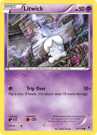 Litwick 041/119 - XY Phantom Forces Reverse Holofoil