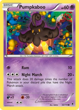 Pumpkaboo 044/119 - XY Phantom Forces