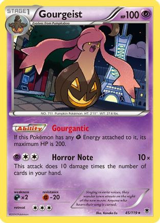 Gourgeist 045/119 - XY Phantom Forces Holofoil