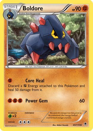 Boldore 049/119 - XY Phantom Forces Reverse Holofoil