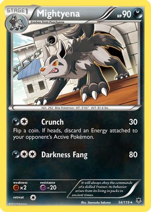Mightyena 054/119 - XY Phantom Forces Reverse Holofoil