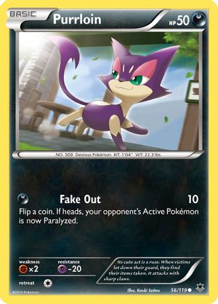 Purrloin 056/119 - XY Phantom Forces Reverse Holofoil