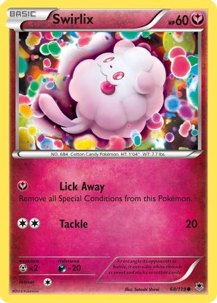 Swirlix 068/119 - XY Phantom Forces Reverse Holofoil
