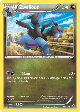 Zweilous 073/119 - XY Phantom Forces Reverse Holofoil