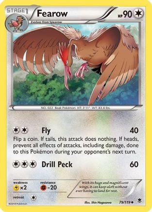 Fearow 079/119 - XY Phantom Forces Reverse Holofoil