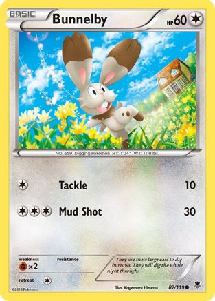 Bunnelby 087/119 - XY Phantom Forces