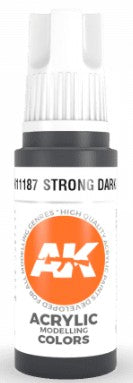 AK Interactive 11187 Strong Dark Blue 3G Acrylic Paint 17ml Bottle